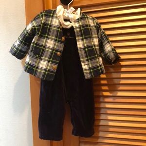 COPY - Ralph Lauren Velvet and Plaid outfit! EUC!